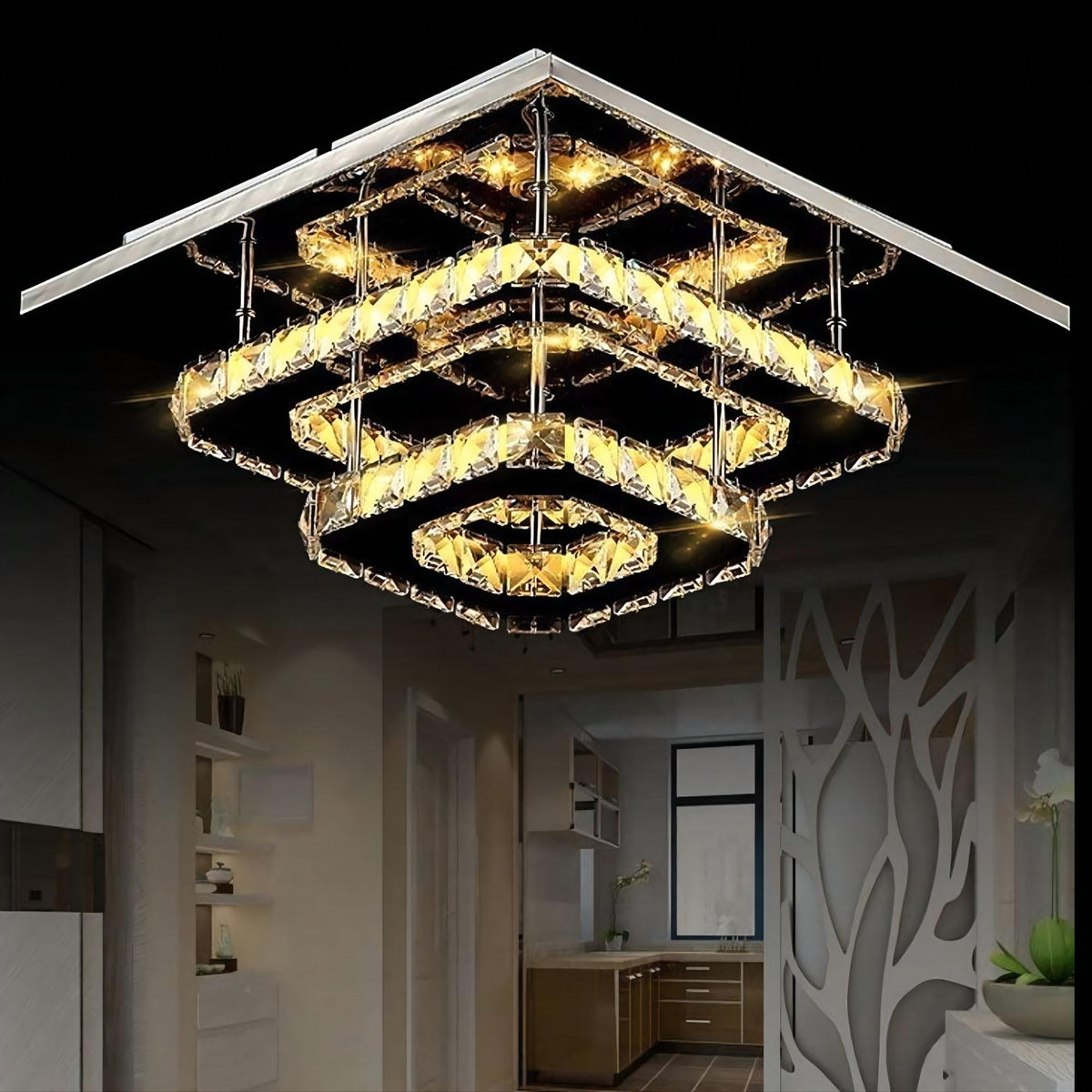 MWHD0888-Squla Crystal Ceiling Lamp image 1
