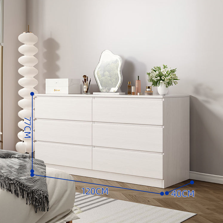 CBD030 - Elegant Multiple-Drawer White Dresser Modern Accent Storage image 0