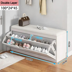 SOCE043 - White Bliss Shoe Bench image 3