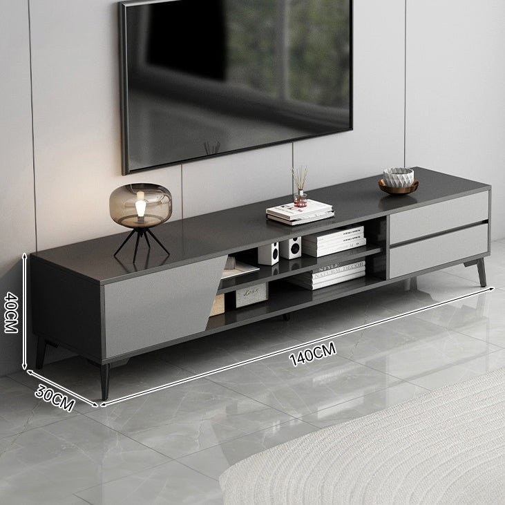 TV006 - Dark Simple Modern Living Room TV Cabinet image 4