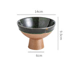 BOWL006 - Vintage Ceramic Pedestal Dessert & Snack Bowl image 4
