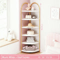 BS053 - Triangular Corner Storage Cabinet Shelf for Bedroom & Living Space image 0