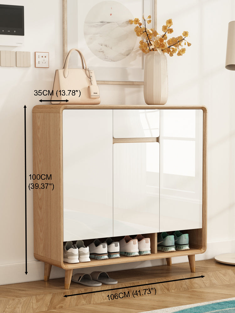 SOCE049 - Nordic Wood Door Entry Shoe Cabinet image 6