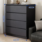 CBD027 - Elegant Drawer Dresser in Black | Modern Deep Storage Chest for Bedroom image 4