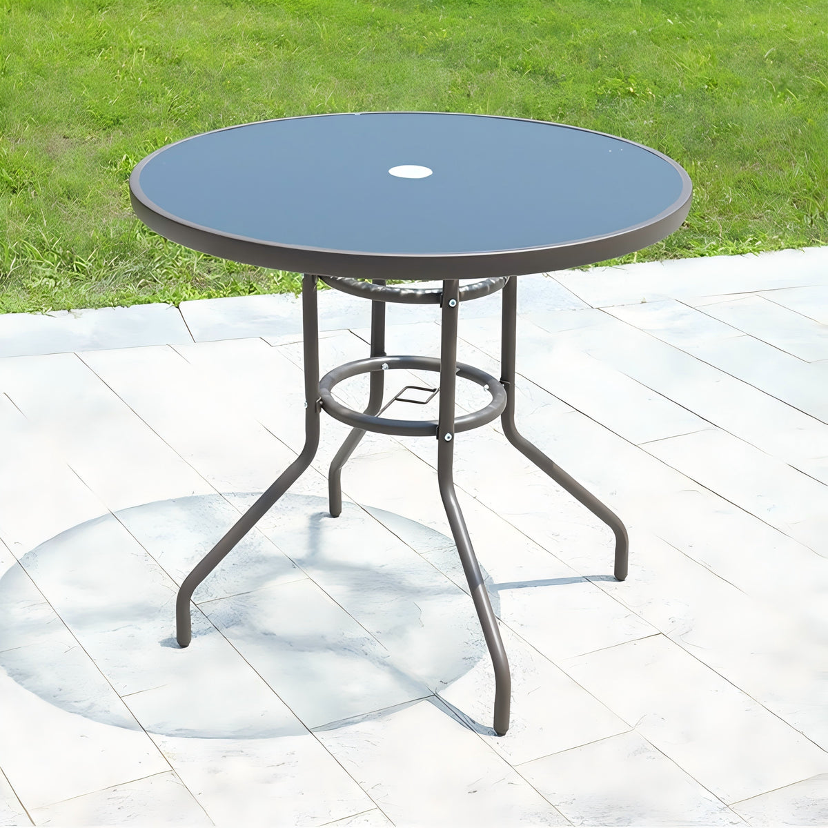 ODS005 - Outdoor Patio Dining Table, Chair & Umbrella image 1