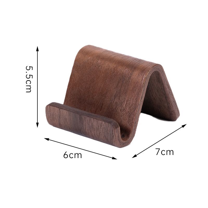 MD003 - Wooden Phone Stand – Minimalist Desktop Holder, Compact Creative Design image 3