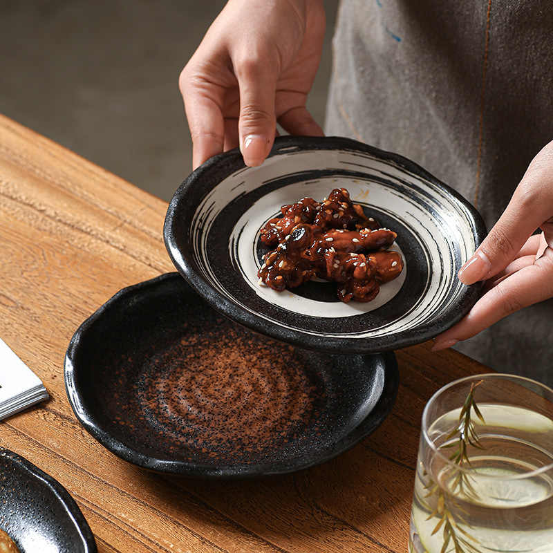 DISH005 - Japanese Classic Ceramic Dinner Plate | Minimalist Tableware Dish image 2
