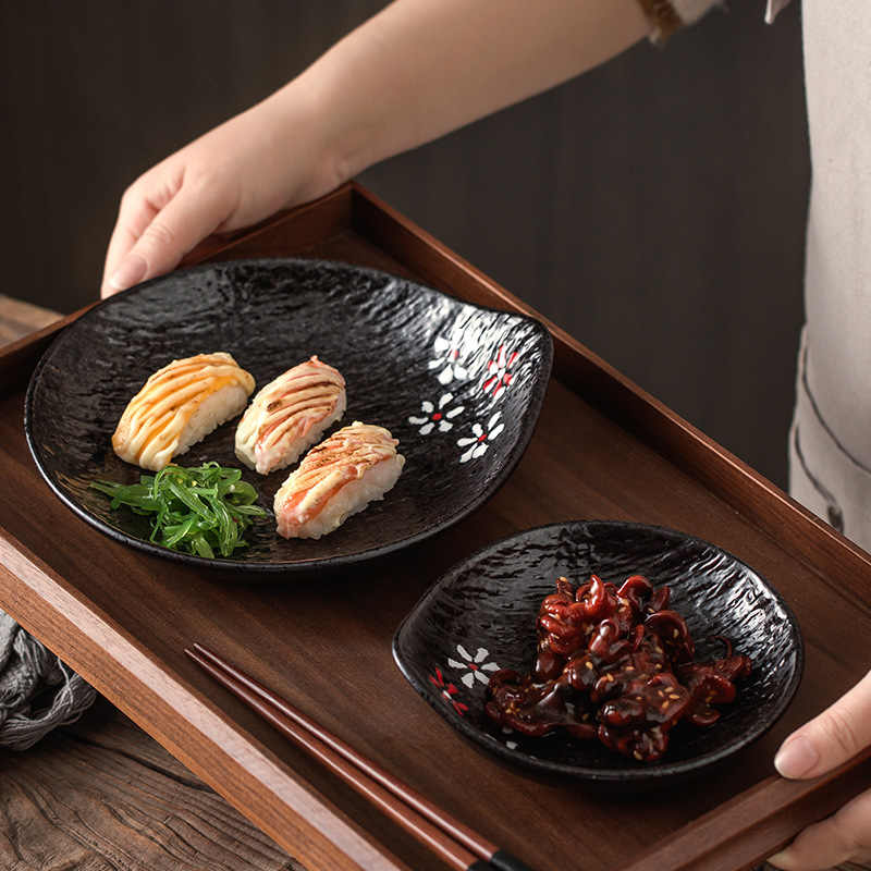 DISH010 - Japanese Style Ceramic Salad Plate Dessert Plate image 1