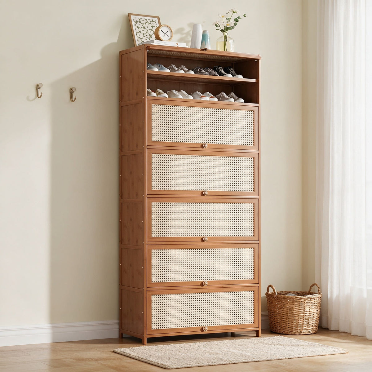 SOCE074 - BambooLoom Grand Entry Shoe Cabinet image 0