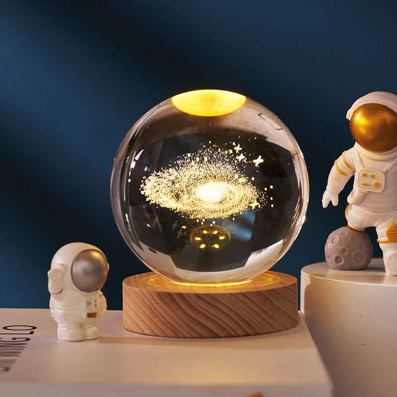 TYP-015 - Dreamy Galaxy Color - Changing Glowing Crystal Ball image 0