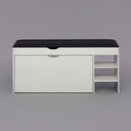 SOCE056 - Spacious Shoe Organizer Bench with Cushioned Top image 4
