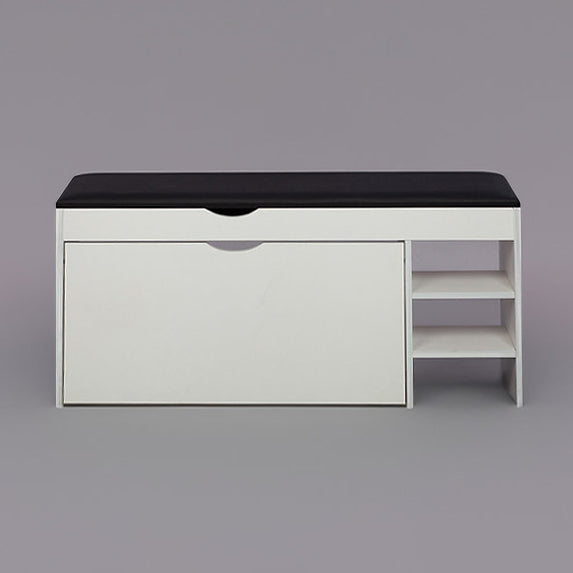 SOCE056 - Spacious Shoe Organizer Bench with Cushioned Top image 4