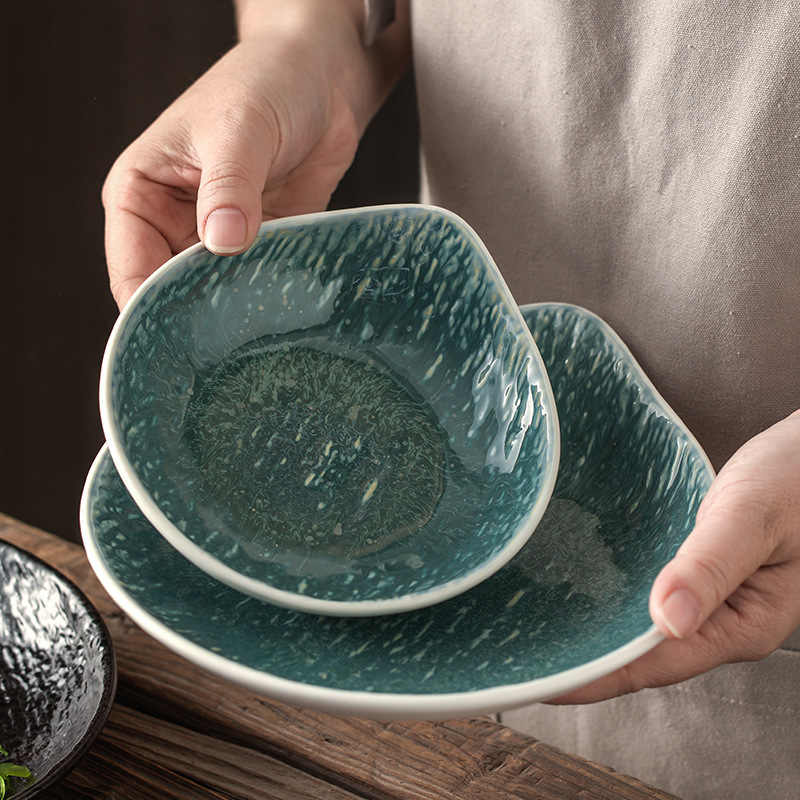 DISH010 - Japanese Style Ceramic Salad Plate Dessert Plate image 3