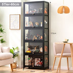BS013 Bamwood Simple Modern Home Transparent Display Case image 5