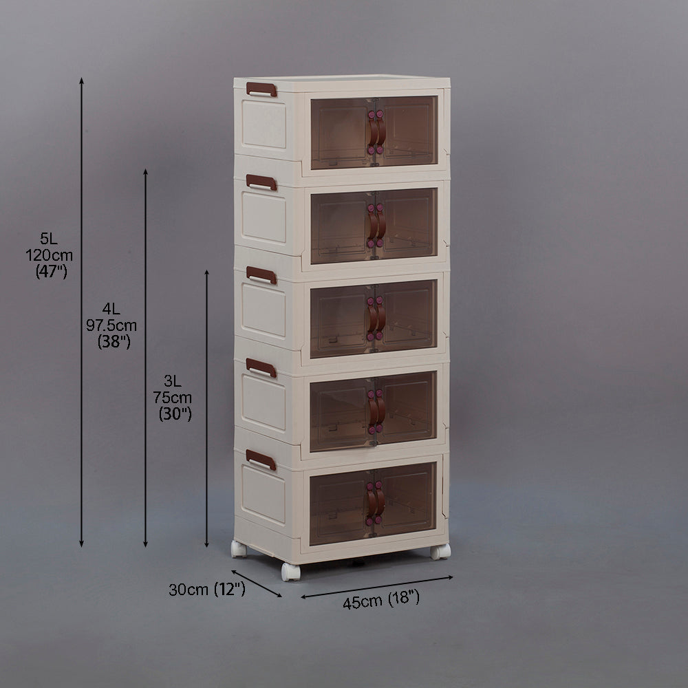 BS025 - Installation-Free Plastic Multi-Layer Storage Cabinets image 12