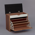 SOCE056 - Spacious Shoe Organizer Bench with Cushioned Top image 3