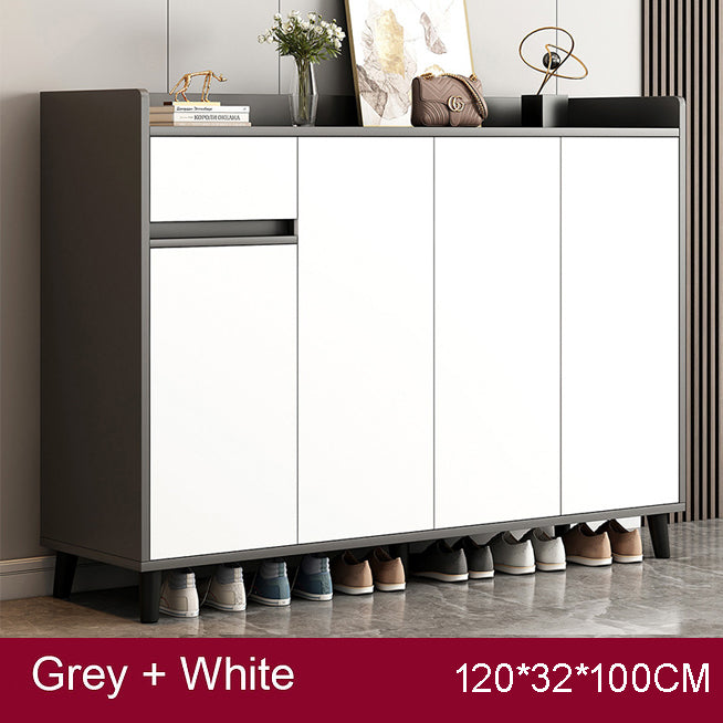 SOCE010 -  Craftsman Shoe Cabinet with Storage and Top Display Shelf image 14