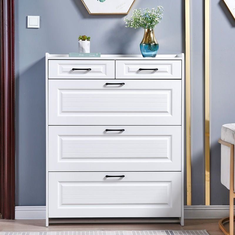 SOCE009 - Simply Modern Shoe Cabinet with Drawer and Top Storage image 0