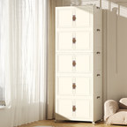 BS026 - Installation-Free Solid Color Multi-Layer Storage Cabinet image 0
