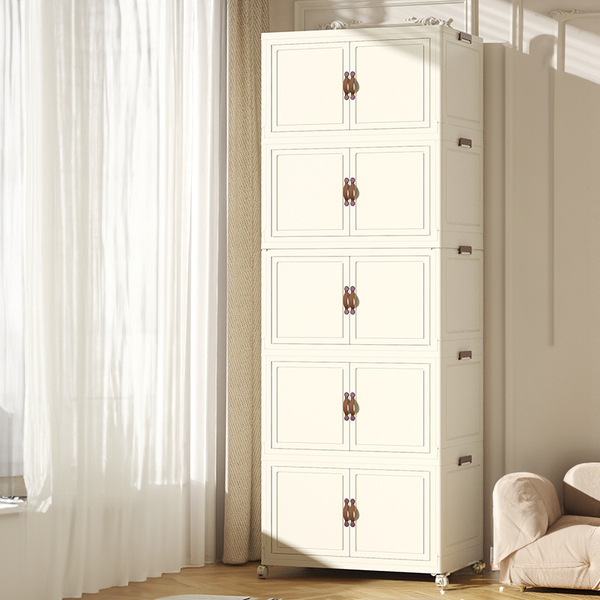 BS026 - Installation-Free Solid Color Multi-Layer Garage Storage Cabinet