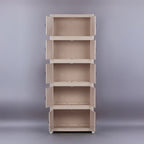BS026 - Installation-Free Solid Color Multi-Layer Storage Cabinet image 2