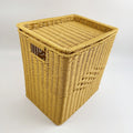 BAS010 - Square Woven Laundry Basket with Lid image 0