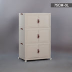 BS026 - Installation-Free Solid Color Multi-Layer Storage Cabinet image 8