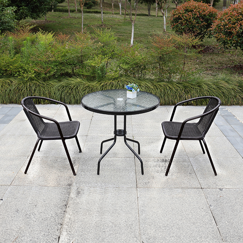 ODS001 - Outdoor Waterproof Rattan Chair Table and Chairs Patio Set image 2