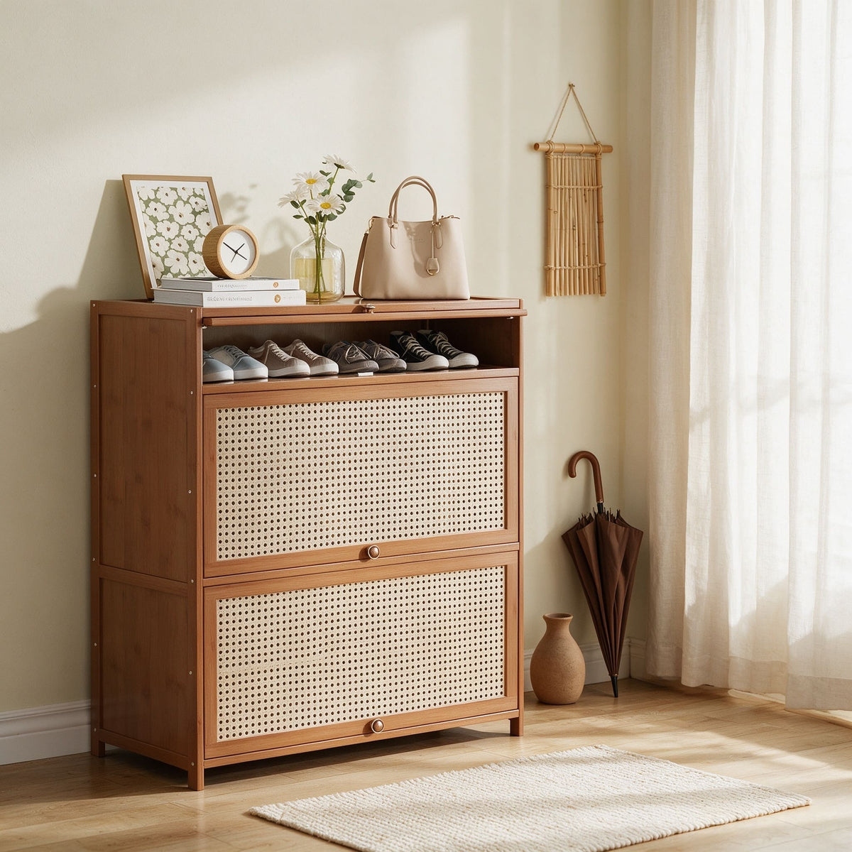 SOCE074 - BambooLoom Grand Entry Shoe Cabinet image 6