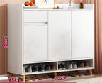 SOCE010 -  Craftsman Shoe Cabinet with Storage and Top Display Shelf image 7