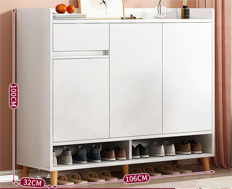 SOCE010 -  Craftsman Shoe Cabinet with Storage and Top Display Shelf image 7