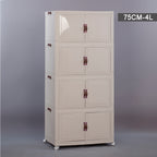 BS026 - Installation-Free Solid Color Multi-Layer Storage Cabinet image 9