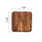TRAY002 - Wooden Serving Tray | Snack & Tea Plate image 5