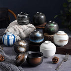 BOWL007 - Ceramic Mini Casserole Soup Bowl with Lid image 0