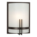 211690ORB - Wall Sconce - Oil Rubbed Bronze with Frosted White Glass