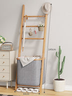 WS002 - Wall-leaning Laundry Hamper Storage Shelf image 1