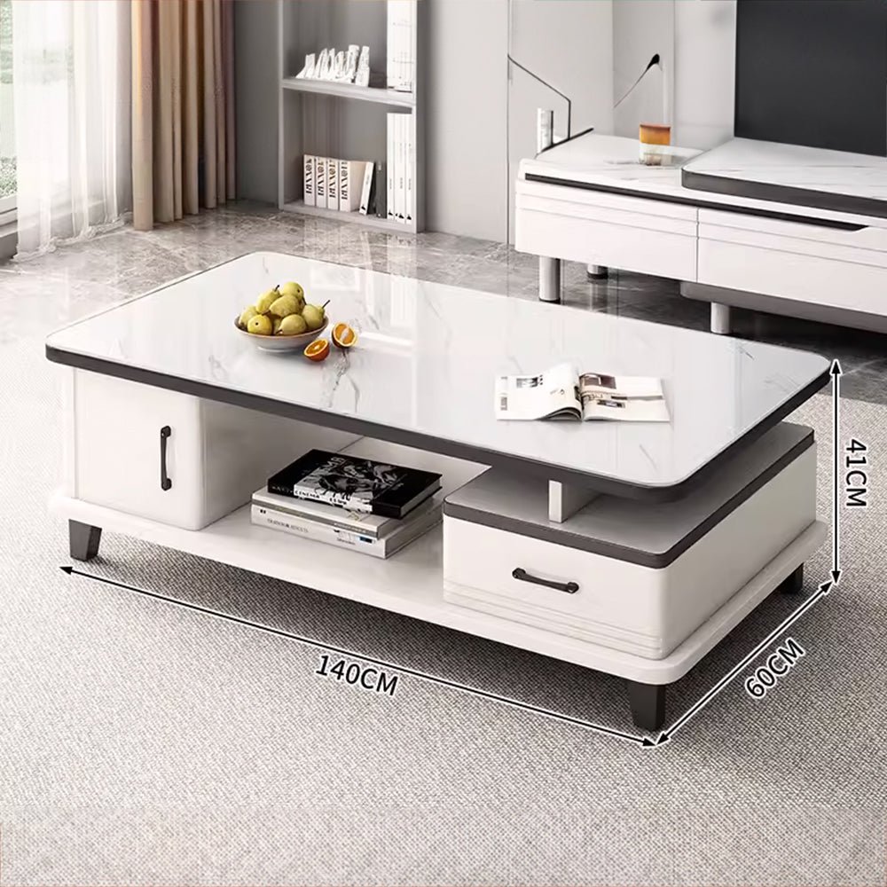 EDB010 Craftsman Exquisite Marble Texture Coffee Table image 4