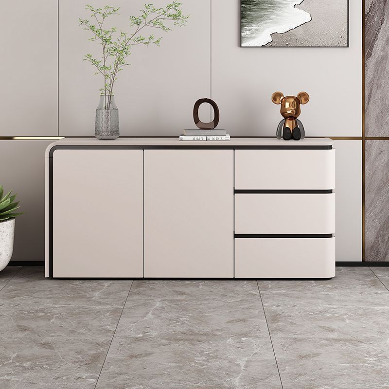 WCK018 - Modern Light-Luxury Lacquered Sideboard Cabinet with Drawers image 1