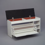 SOCE012 -  Craftsman Shoe Storage bench with Long Bench Seat image 9