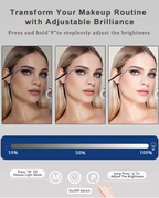 VAN001 - LED Desktop Makeup Mirror with 360° Swivel image 5