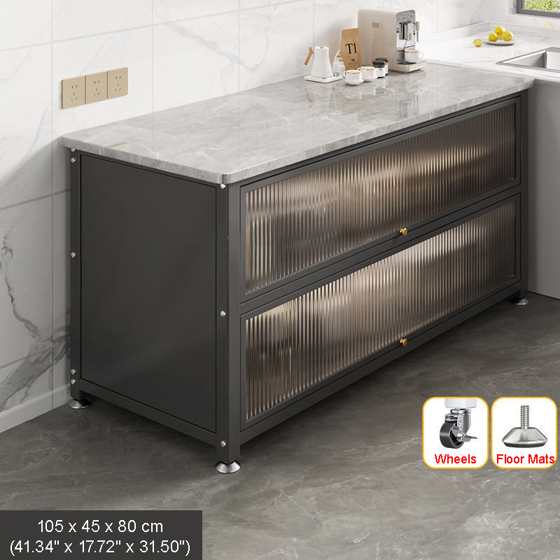 WCK015 - Sintered Stone Kitchen Storage Rack Multifunctional Cabinet image 3