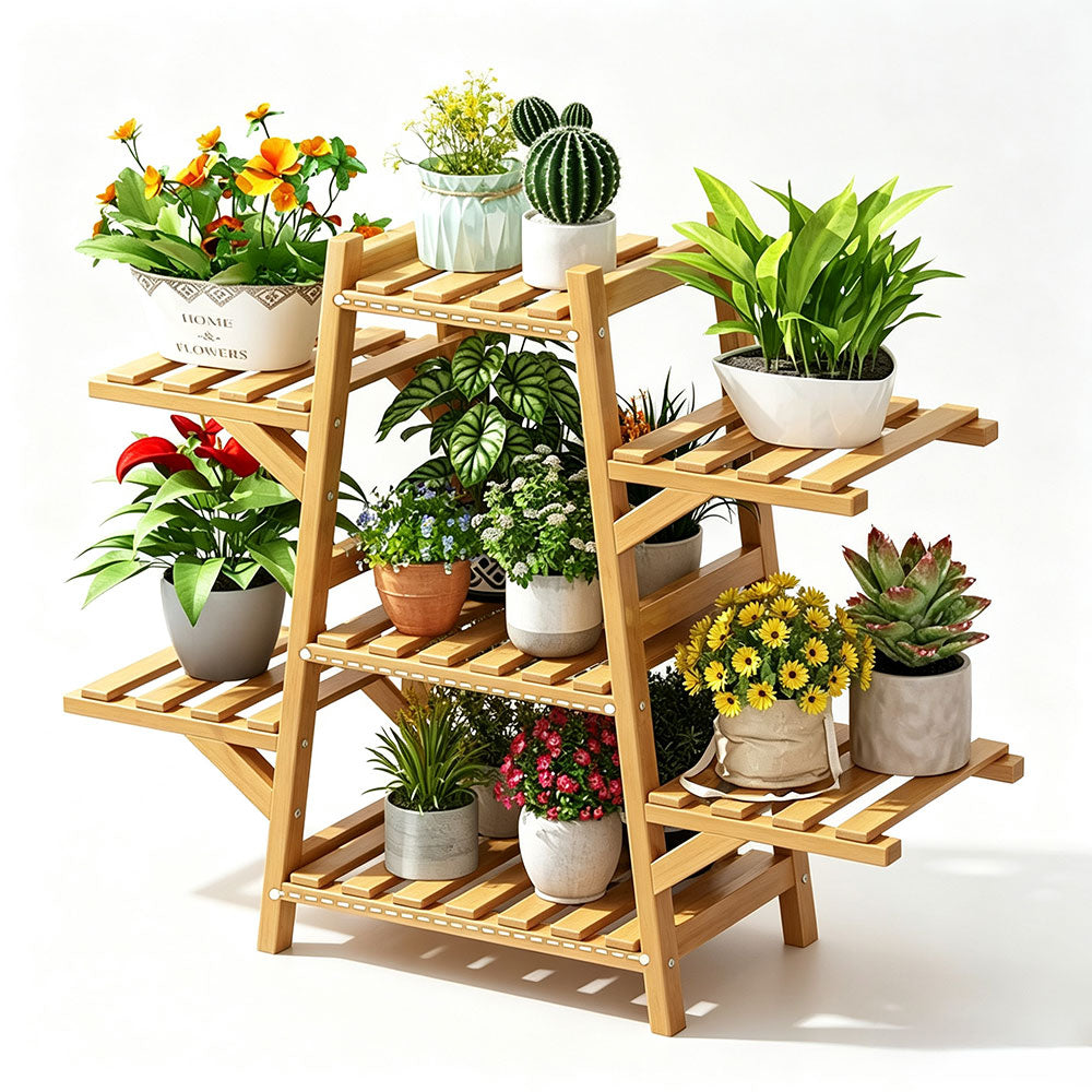 PS048 - Bambreeze Multiple Sizes Bamboo Plant Stand image 2
