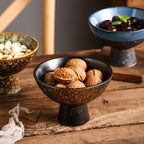 BOWL006 - Vintage Ceramic Pedestal Dessert & Snack Bowl image 2