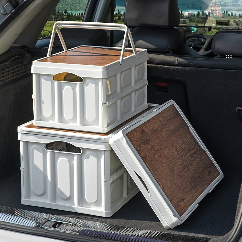BS046 - Outdoor Camping Storage Box with Wooden Lid image 2