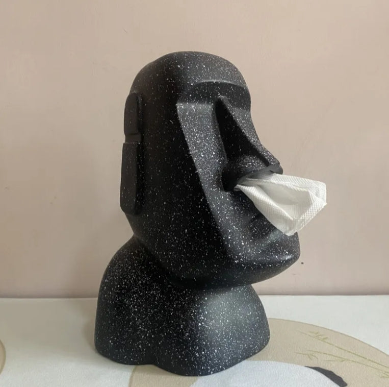 TPC229 - Black Moai Nostril Paper Box image 0