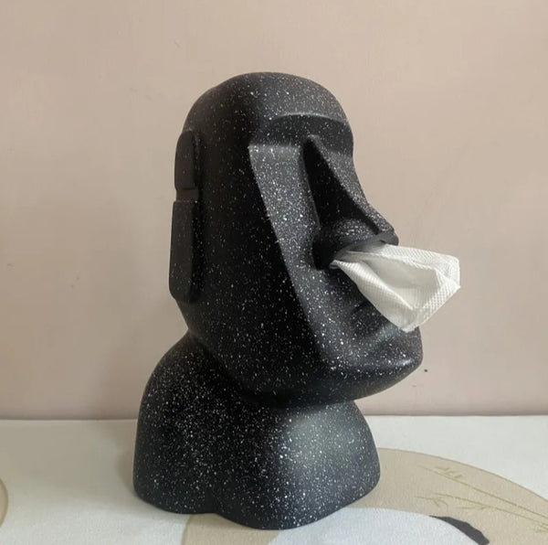 TPC229 - Black Moai Nostril Paper Box
