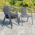 ODS001 - Outdoor Waterproof Rattan Chair Table and Chairs Patio Set image 1