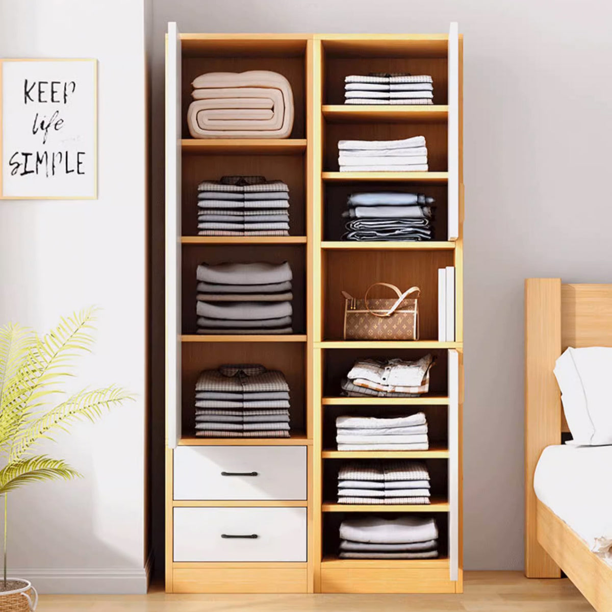 CC050 Craftsman SpaceMax CornerFlex Wardrobe image 1