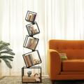 BS024 - Contemporary 5-Tier Black Bookshelf for Home Decor and Storage image 0