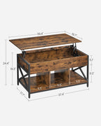 EDB041 - Lift Top Coffee Table with Hidden Storage image 4